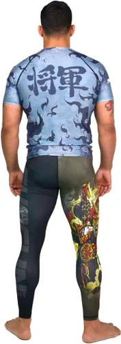 Miniatura 8 de SHOGUN Camiseta de compresión de lucha contra erupción BJJ MMA Premium Jiu Jitsu Fighting Grappling