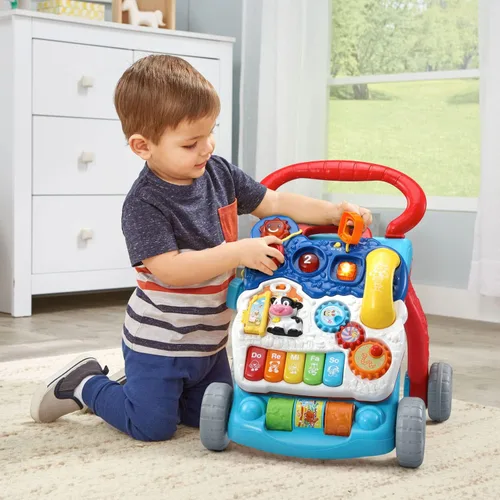 Miniatura 9 de VTech Andador de Aprendizaje de Sentado a de Pie (Empaque Libre de Frustraciones), Azul