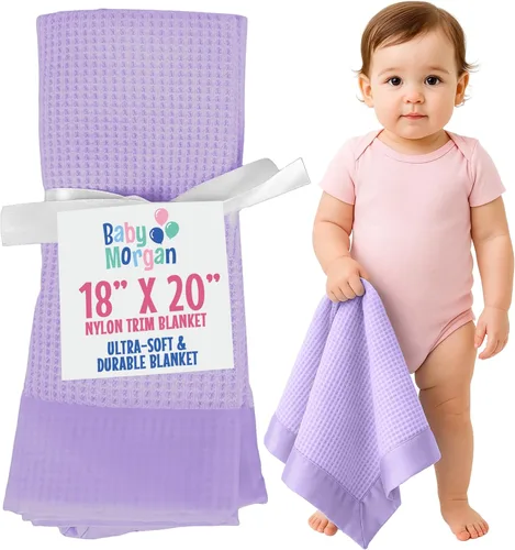 Miniatura 13 de Manta térmica de punto gofre, mini manta suave y transpirable para recién nacidos y bebés, para niños pequeños para cochecitos, viajes, siestas
