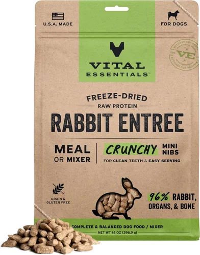 Miniatura 15 de Vital Essentials - Comida para perros liofilizada cruda, trocitos crujientes de pavo mini Comida completa o mezcladora Comida para perros alta