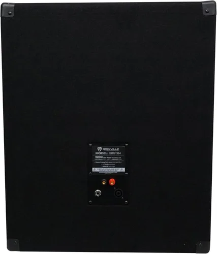 Miniatura 7 de Rockville SBG1184 - Subwoofer pasivo de 18 pulgadas, 1000W, 4 ohmios, 500W RMS, 750W de programa, gabinete MDF de doble puerto, montaje en poste