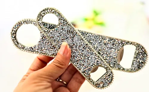 Miniatura 2 de Abrebotellas de cerveza, abridor de botellas de diamantes brillantes para cerveza, lata, soda, abrebotellas personalizado para bares, fiestas