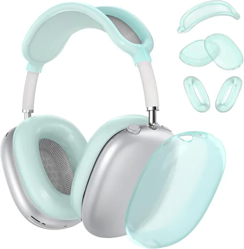 Miniatura 22 de Funda rígida para AirPods Max con modo de sueño, funda de transporte para auriculares con almohadillas de silicona para AirPods