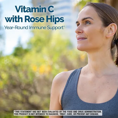 Miniatura 6 de Nature's Wonder Vitamina C 1000 mg con tabletas Rose HIPS para la salud inmunológica, 250 porciones, 250