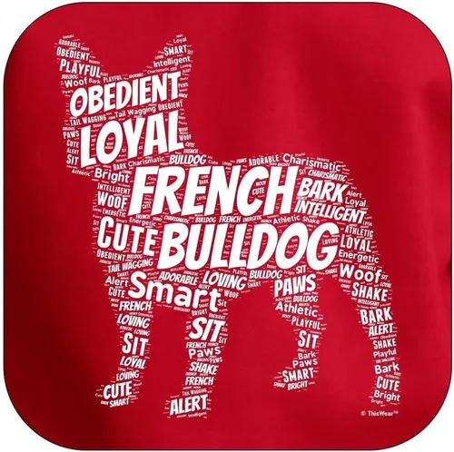 Miniatura 2 de ThisWear Sudadera con capucha prémium de Bulldog Francés con diseño de arte para perros y cachorros