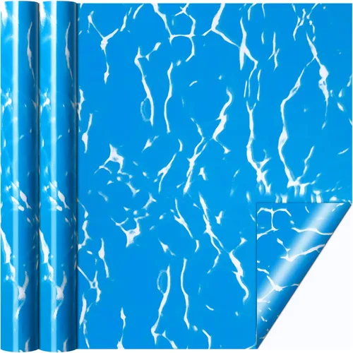 Miniatura 7 de Nuanchu Parche de vinilo de 12 x 40 pulgadas, parche de reparación de PVC autoadhesivo impermeable para piscinas sobre el suelo, natación, casa