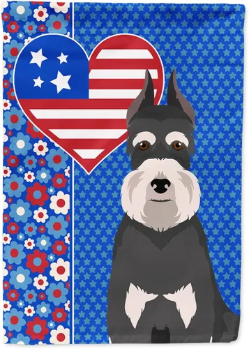 Miniatura 92 de Caroline's Treasures WDK5119GF - Bandera de jardín americana de Airedale Terrier de Estados Unidos, color negro y tostado, bandera decorativa