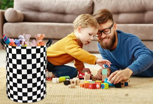 Miniatura 3 de Cesta de lavandería para niños, cesta organizadora de juguetes para automóvil, cesta para decoración de habitación, cesta de regalo para dormitorio