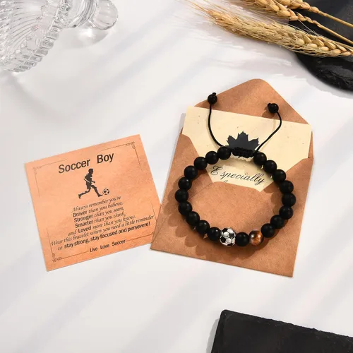 Miniatura 5 de EFVISD Pulsera de fútbol, fútbol, baloncesto, béisbol, regalos para adolescentes, niños, jugadores, equipo, hijo, nieto, hermano, sobrino, amigo