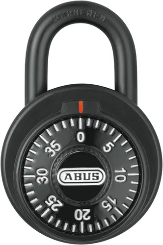 ABUS 78/50 KC - Candado de combinación de 2 pulgadas para casillero, negro