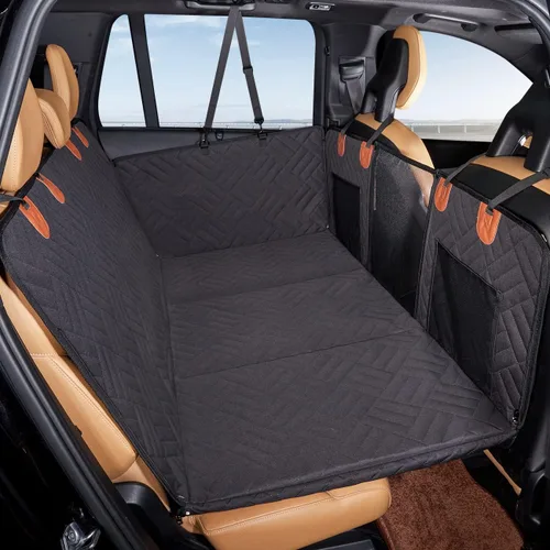 Miniatura 8 de YJGF Extensor de asiento trasero, funda de asiento de perro para asiento trasero, funda de asiento de coche de fondo duro para perros, hamaca