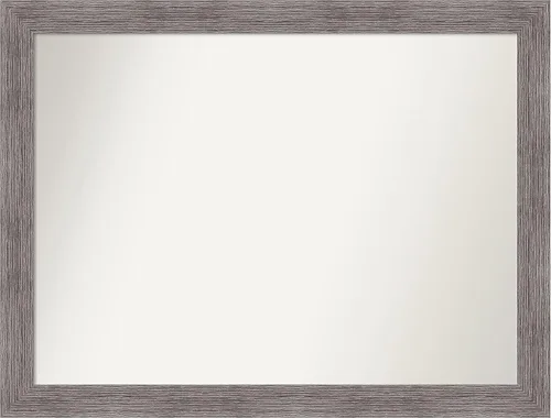 Miniatura 45 de Amanti Art Espejo de baño gris para sobre el fregadero, 31 x 48 pulgadas, espejo de tocador rectangular estrecho de color gris, marco de madera