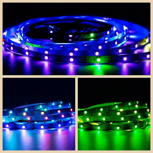 Miniatura 5 de WS2812B Tira de luz LED individual direccionable a todo color SMD 5050 RGB Pixel Strip DC5V