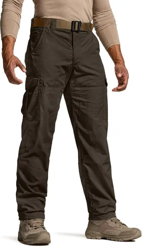 CQR - Pantalones tácticos de invierno para hombre, diseño térmico tipo cargo con forro de vellón para exteriores, esquí, nieve y senderismo