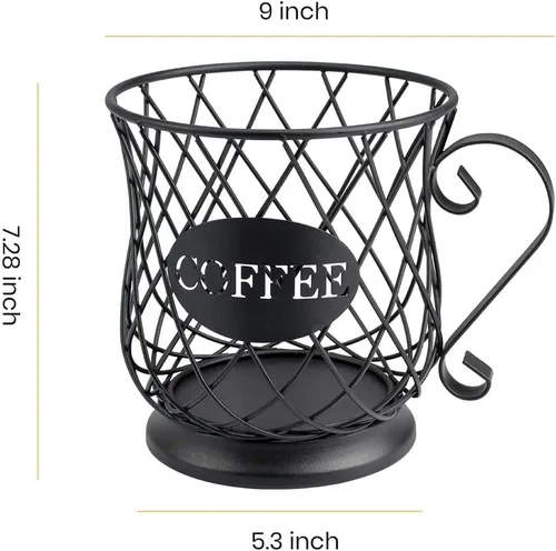 Miniatura 6 de TreeLen Soporte para tazas K para cápsulas de café para 35 Kcups Keurig Organizador de almacenamiento Accesorios de barra de café para mostrador