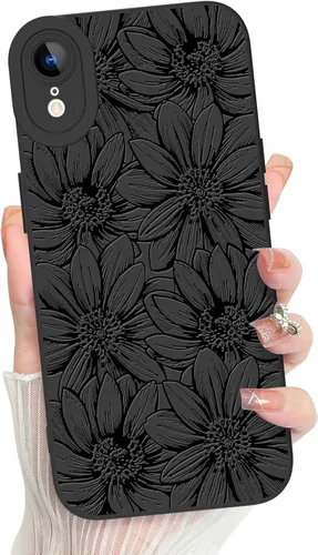 Miniatura 27 de MZELQ Funda para iPhone 17 Pro 2025, diseño de girasoles de silicona, flores florales, protección de cámara, funda delgada y suave para teléfono