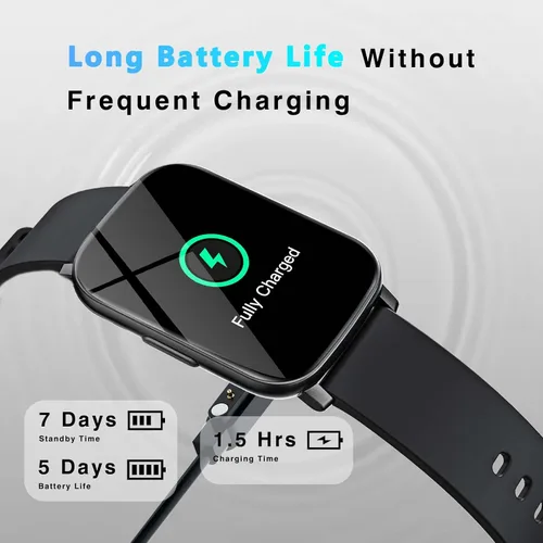 Miniatura 8 de Relojes inteligentes para hombres y mujeres, reloj de fitness de 1.65 pulgadas con contador de calorías/pasos, frecuencia cardíaca