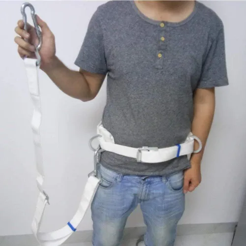 Miniatura 3 de HUAWELL Cinturón de seguridad con cordón ajustable, arnés de escalada de árboles, equipo de protección, kit de protección personal para detención