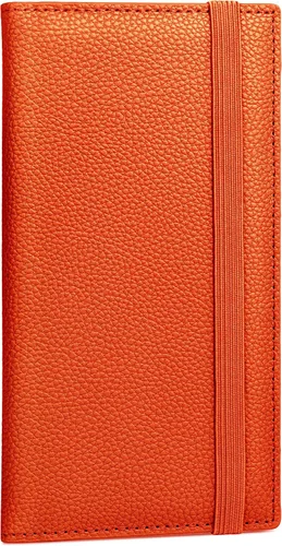 Miniatura 27 de Yarnic Funda para chequera personal, soporte para chequera con soporte para bolígrafo y divisor de plástico transparente integrado para cheques Rosa