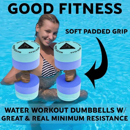 Miniatura 3 de Water Gear Campanas de resistencia - Fitness acuático y ejercicio de piscina - Entrenamiento intenso sin estrés adicional - Fácil en las Azul/Verde