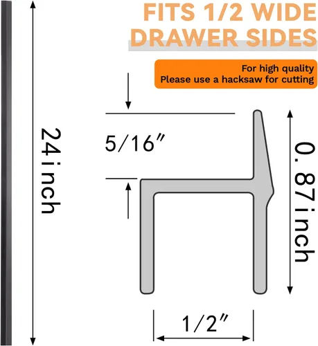 Miniatura 2 de Tenare 4 rieles colgantes de PVC negro, sistema de colgar para archivar que mantiene tus carpetas ordenadas y organizadas