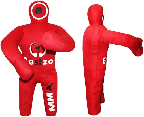 Miniatura 2 de Bestzo Muñeco de agarre MMA para niños, bolsa de entrenamiento de lucha libre y BJJ sin relleno para judo, karate y defensa personal (48 pulgadas)