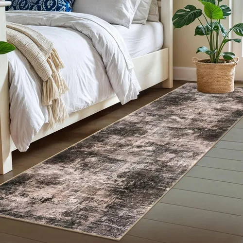 Miniatura 842 de IOHOUZE Alfombra abstracta lavable de 3 x 12 pies para pasillos, antideslizante para cocina, camino de entrada de lana sintética para interiores