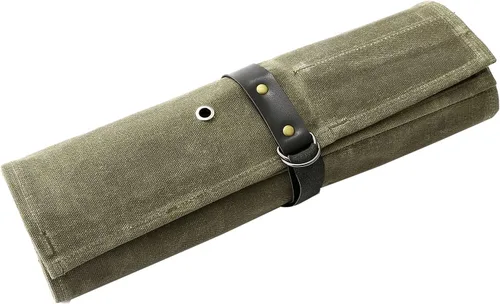 Miniatura 8 de Bolsa enrollable para cuchillos de chef, 9 bolsillos, funda de lona para cuchillos, cartera para cuchillos, protectores para cuchillos de chef