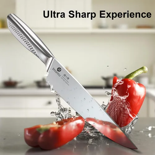 Miniatura 6 de imarku® Juego de cuchillos de cocina, 15 piezas, juego de cuchillos japoneses con bloque, juego de cuchillos de chef ultra afilados premium