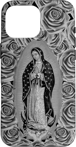 Miniatura 19 de Funda para iPhone 14 Pro Max Our Lady Virgen De Guadalupe Virgen María Floral