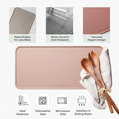 Miniatura 3 de Soporte de cuchara de silicona para estufa, espátula de cocina multifunción, protector de mesa, tapete de estación de café, impermeable, resistente