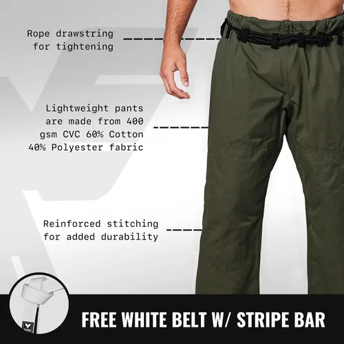 Miniatura 4 de Elite Sports Kimono para hombres aprobado por la IBJJF (Federación Internacional de Jiu Jitsu Brasileño) de tela pre-encogida para Jiu Jitsu