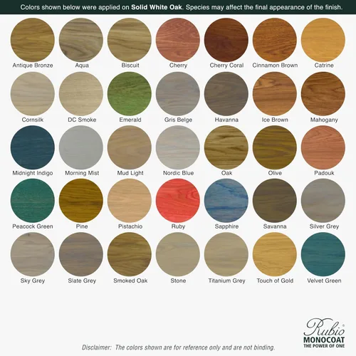 Miniatura 8 de Rubio Monocoat Aceite para Acabado de Madera 175 pies² - Puro Oil Plus 2C Aceite de Linaza para Madera Rápido de Secar, Ecológico para Uso