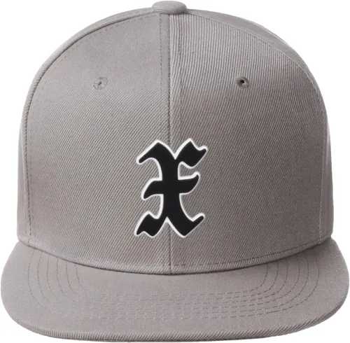 Miniatura 1027 de Daxton Gorra clásica con visera de billete plano con letras del alfabeto inglés antiguo de la A a la Z