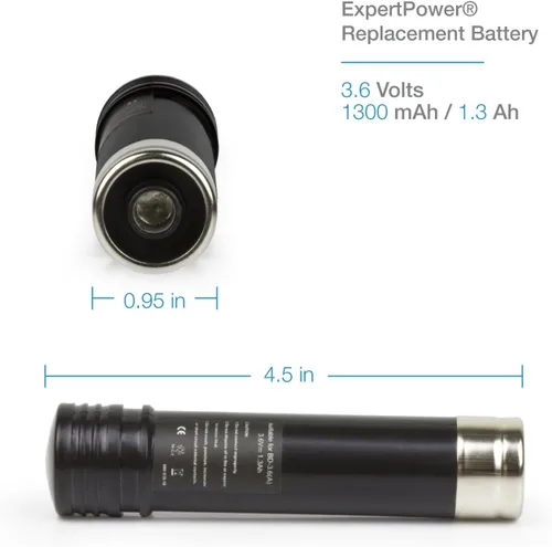ExpertPower 151995-03 383900-03 387854-00 00911271000 11271 900.112710 Batería híbrida, de níquel y metal, de 3.6 voltios, 1300 amperes por hora,