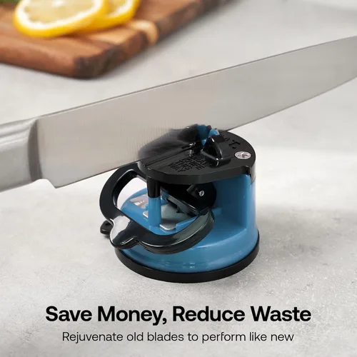 Miniatura 7 de AnySharp – GLOBAL – Afilador de cuchillos manos libres - Herramienta de afilado fácil de usar con base de succión PowerGrip y ángulo preestablecido