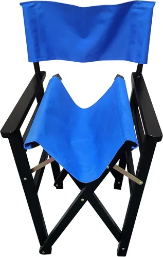 Miniatura 7 de Director Folding Chair Wooden Frame with Canvas Seat 2-Piece Set Populus Foldable Portable for Indoor Outdoor Use and Gifts