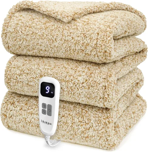 Miniatura 28 de Heated Blanket Electric Blanket Queen - Fast Heating Blanket Throw Dual Control Double Sided Sherpa with 10 Heating Levels & 2-10 Hours Auto Off