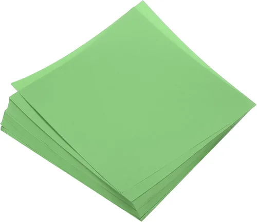 Miniatura 106 de MECCANIXITY 100 hojas de papel de origami de doble cara de 8 x 8 pulgadas (7.9 x 7.9 in), hoja cuadrada para proyectos de manualidades, Pasto verde