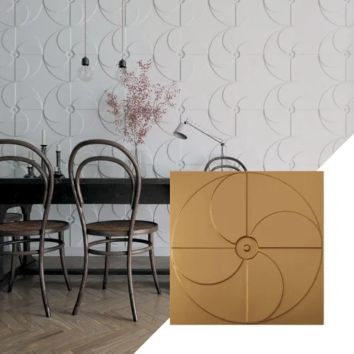 Miniatura 25 de Ekena Millwork Molino de viento EnduraWall decorativo 3D de 19 5/8 pulgadas de ancho x 19 5/8 pulgadas de alto, cobre envejecido