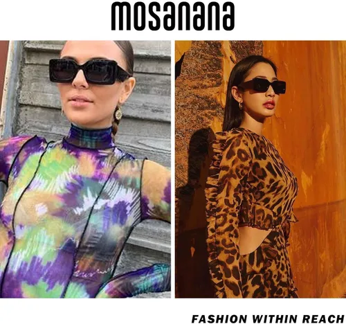 Miniatura 3 de mosanana Gafas de sol rectangulares de moda para mujeres y hombres modelo Trimble