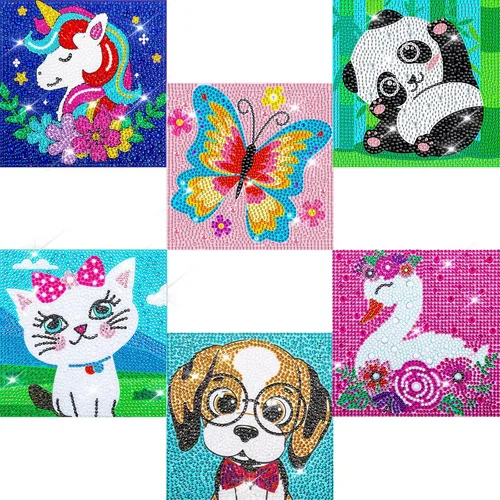 Miniatura 15 de Labeol Kits de arte de diamantes para niños, manualidades para niñas de 6 a 8 a 10 a 12 años, fáciles de hacer tú mismo, creativas calcomanías