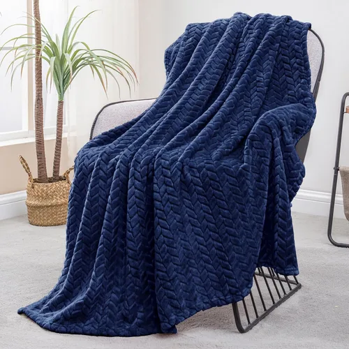 Miniatura 46 de Exclusivo Mezcla - Manta de forro polar tamaño individual para cama, 90x66 pulgadas, mantas suaves y acogedoras de franela jacquard, ligeras y Verde