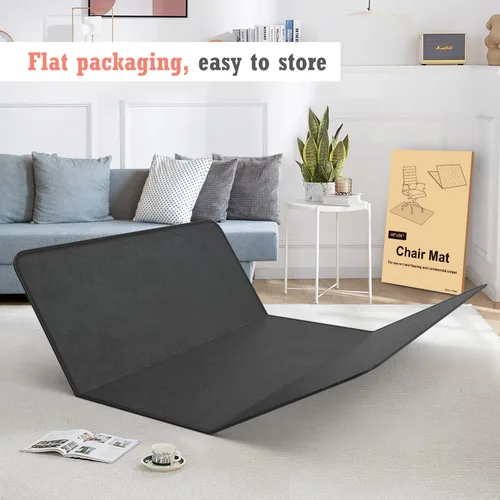 Miniatura 2 de Tapete para silla de oficina resistente para alfombra y piso de madera dura, tapete bohemio para silla de escritorio, 36 x 48 pulgadas, tapete