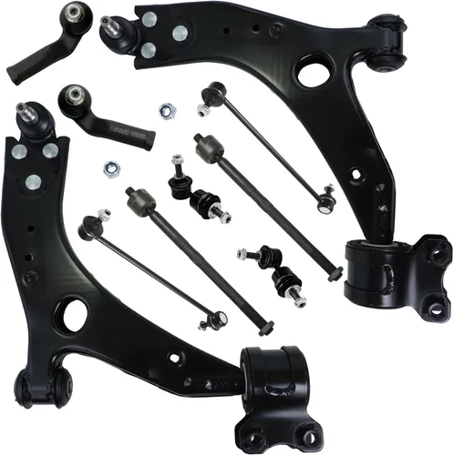 Miniatura 43 de Detroit Axle - Kit de suspensión frontal de 10 piezas para Jeep 2002-2004 Liberty, 2 brazos de control superiores con rótula 2 rótulas inferiores, 4
