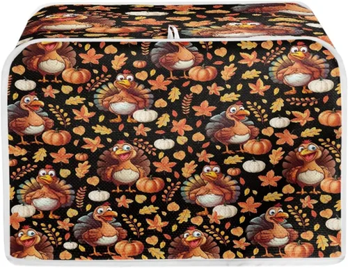 Miniatura 41 de Cubierta para tostadora de 2 rebanadas, protectores de huellas dactilares a prueba de polvo de dibujos animados de abeja, cubierta de tostadora