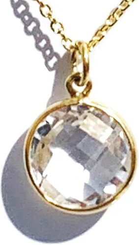 Miniatura 10 de Collar con colgante redondo, piedras preciosas naturales, labradorita, piedra lunar arcoíris, cristal, cuarzo rosa, amatista, citrino, plata de ley
