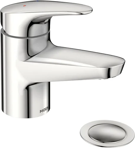 Miniatura 5 de Moen 9482 - Grifo de lavabo comercial con una manija, cromado