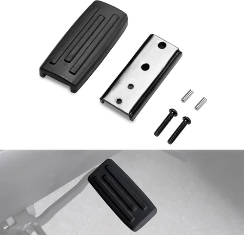 AUPOWER Pedal de freno más grande para Can Am Ryker 600 900 todos los modelos, reposapiés de freno extendido, accesorios para estribos, color negro,