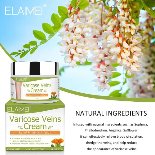 Miniatura 2 de Crema para venas varicosas para piernas – Mejora la circulación sanguínea, reduce las venas de araña y la pesadez, alivia la flebitis venas Trata